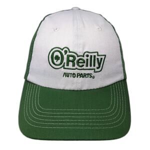 O'Reilly Auto Parts Strapback Baseball Cap Green One Size Adjustable Embroidered